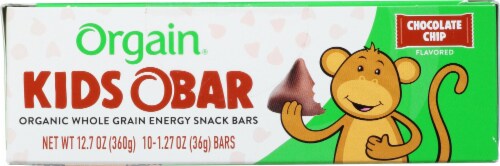 Orgain® Kids O Bar Organic Whole Grain Energy Snack Chocolate Chip Bars Perspective: bottom