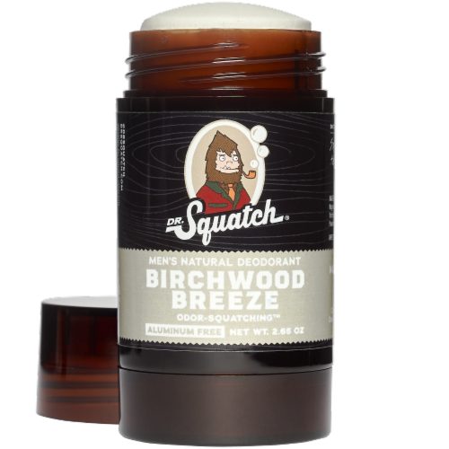 Dr. Squatch® Men's Natural Deodorant Stick Birchwood Breeze Perspective: bottom