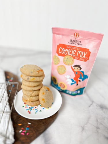 Raised Gluten Free® Confetti Cookie Mix Perspective: bottom