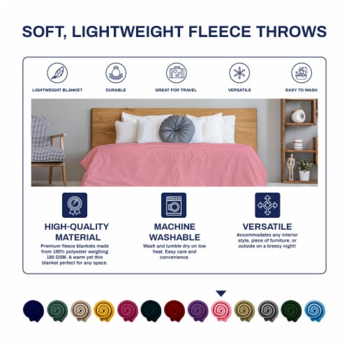 Baby pink hotsell bed throw