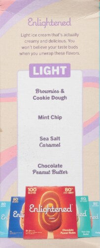 Enlightened Vanilla Dark Chocolate Almond Dipped Ice Cream Bars Perspective: bottom