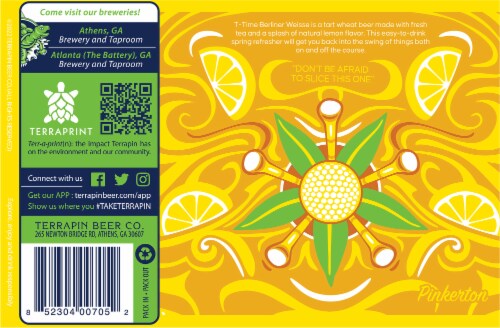 Terrapin Beer Co. Terrapin T-Time Berliner Weisse Style Perspective: bottom