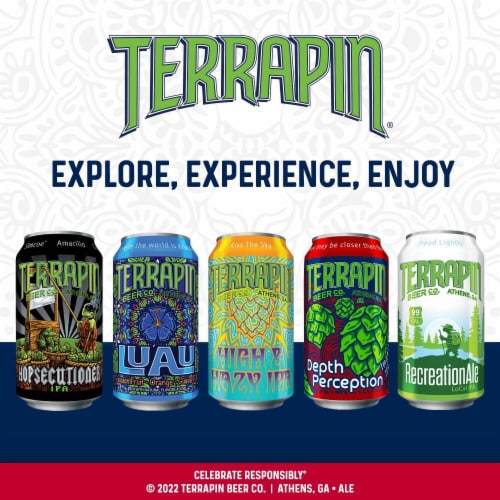 Terrapin Los Bravos Mexican-Style Lager Craft Beer Perspective: bottom