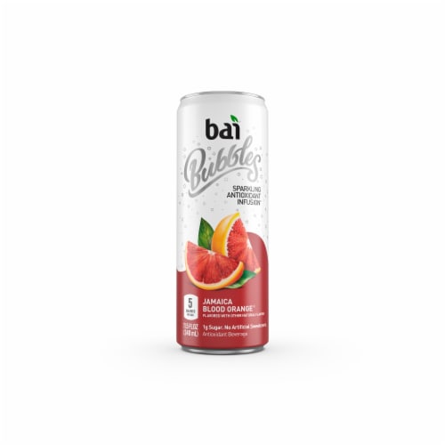 Bai® Bubbles Jamaica Blood Orange Flavored Sparkling Bottled Water Perspective: bottom