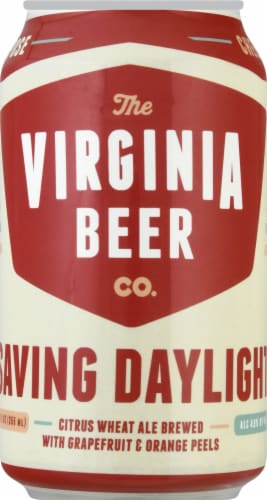 The Virginia Beer Company Saving Daylight Citrus Wheat Beer Perspective: bottom