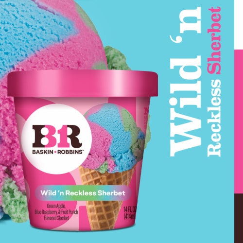 Baskin Robbins® Wild 'N Reckless Sherbet Pint Perspective: bottom