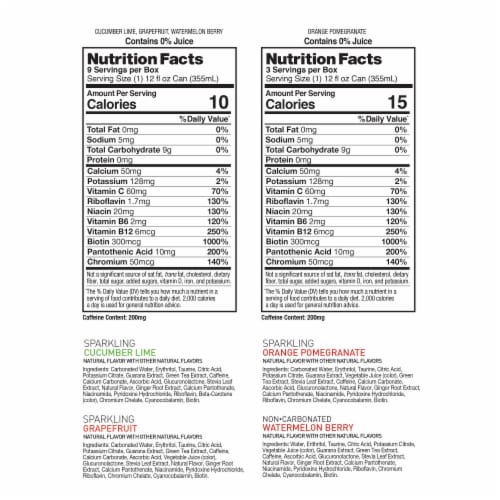 CELSIUS® Energy Drink Natural Variety Pack Cans Perspective: bottom