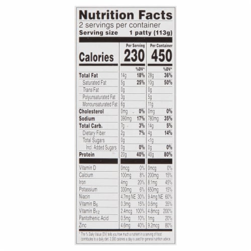 Beyond Meat Beyond Burger Plant-Based Patties Perspective: bottom