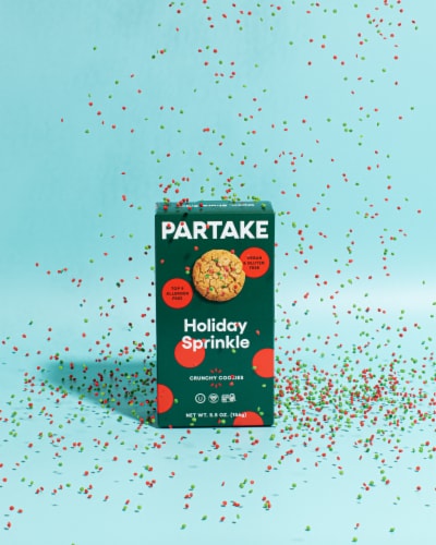 Partake Crunchy Holiday Sprinkle Cookies Perspective: bottom