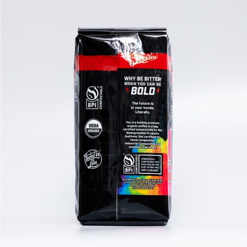 Oakland Coffee Father of All Dark Roasts Organic Whole Bean- 12oz Bag Perspective: bottom