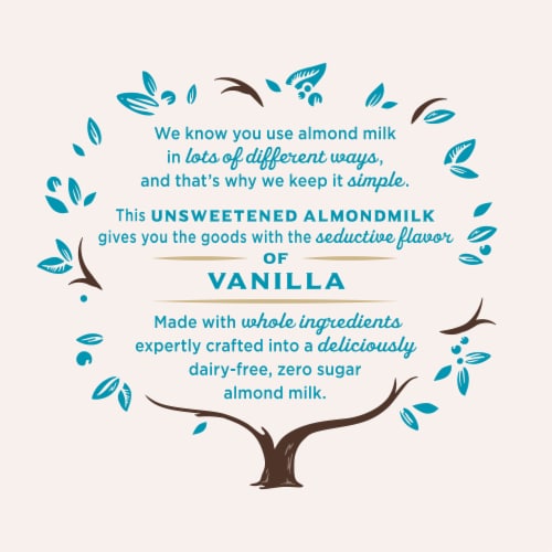 Califia Farms® Unsweetened Vanilla Almondmilk Perspective: bottom