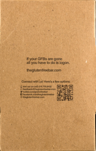 the GFB™ Oatmeal Raisin Gluten Free Bar Perspective: bottom