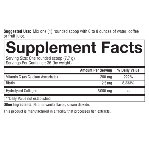 Youtheory® Vanilla Collagen Powder Perspective: bottom