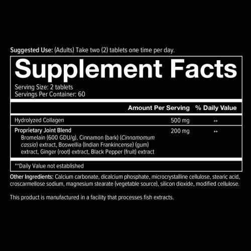Youtheory Mens Joint Collagen Advanced Formula Caplets Perspective: bottom