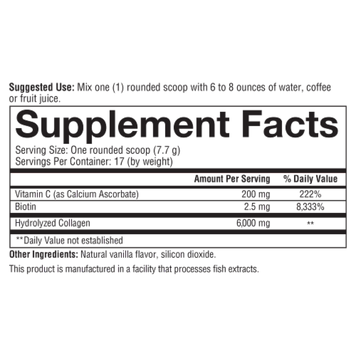 Youtheory® Vanilla Collagen Powder Perspective: bottom