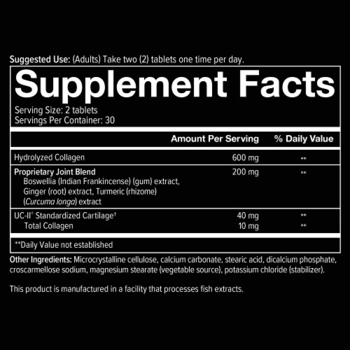 Youtheory® Men's Joint Complex Tablets Perspective: bottom