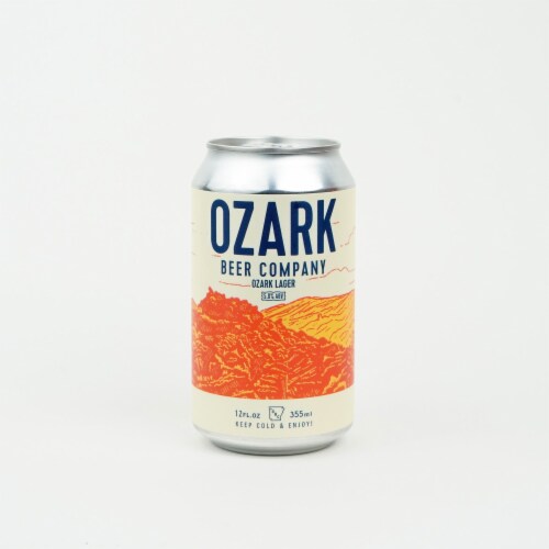 Ozark Beer Company Lager Craft Beer Perspective: bottom