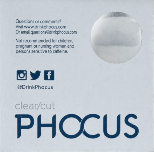 Phocus™ Caffeinated Cola Flavored Sparkling Water Cans Perspective: bottom