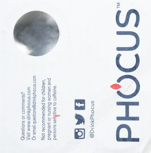 Phocus™ Caffeinated Kiwi Flavored Sparkling Water Cans Perspective: bottom