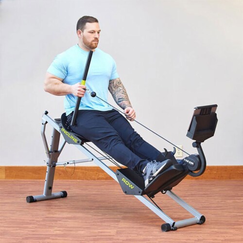 Total Gym Ergonomic Folding Incline Rowing Machine with 6 Levels of ...