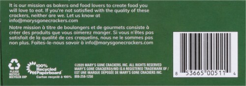 Mary's Gone Crackers™ Super Seed Basil & Garlic Crackers Perspective: bottom