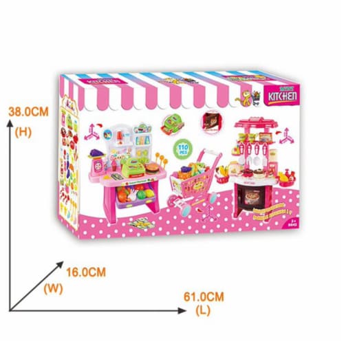 Mundo Toys 110 Piece Kitchen Set For Kids with Mini Supermarket For Girls,  1 pcs - Fry's Food Stores