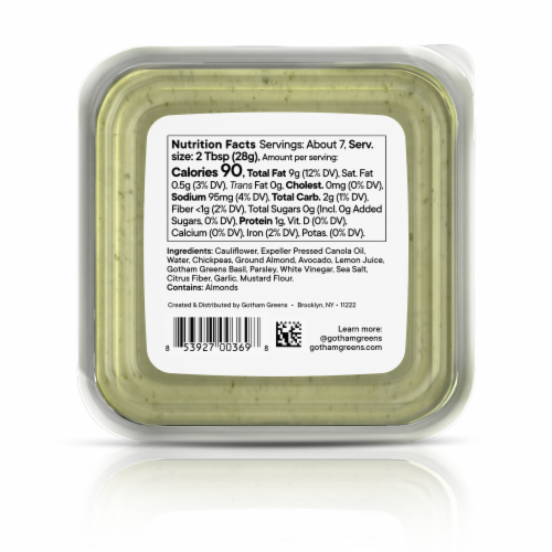 Gotham Greens Green Goddess Dip Perspective: bottom