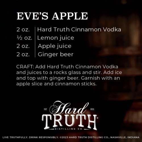 Hard Truth Cinnamon Flavored Vodka Perspective: bottom