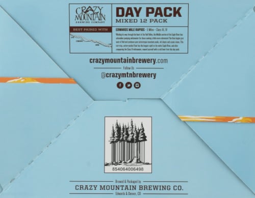 Crazy Mountain Brewing Company Day Pack Beer Variety Pack Perspective: bottom