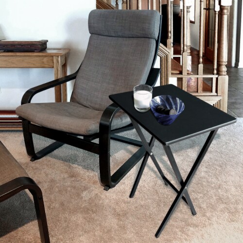 Plastic Development Group Portable Folding Table 5 Piece TV Tray