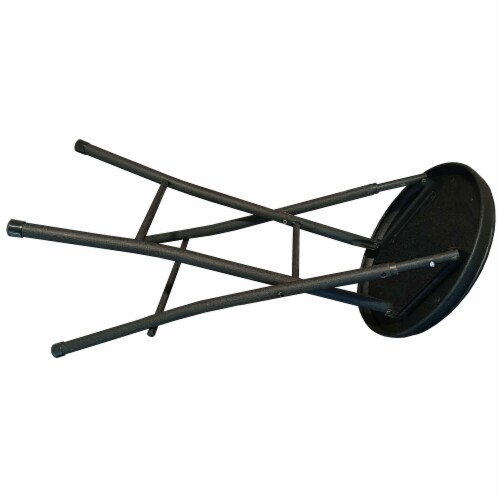 Plastic Development Group ST01 Extremely Portable Black Folding Padded Bar Stool Perspective: bottom