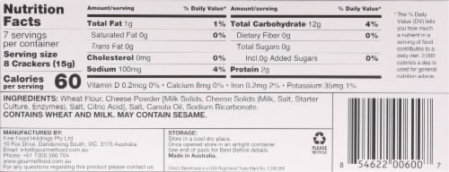 Olina's Bakehouse® Natural Wafer Crackers Perspective: bottom
