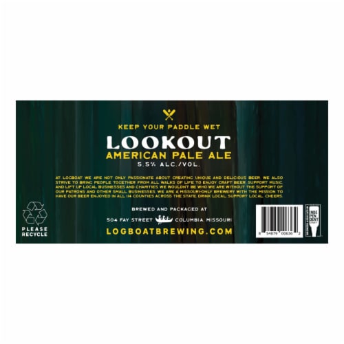 Logboat Lookout American Pale Ale Perspective: bottom