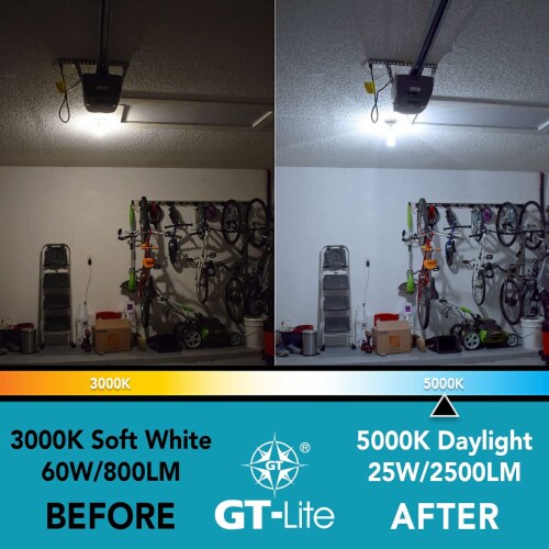 GT-Lite 150-Watt Equivalent Corn Cob Undimmable LED  Light Bulb E26 base in Daylight 5000K Perspective: bottom