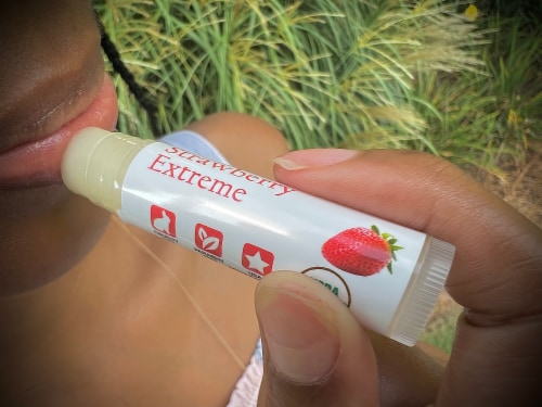 KYVAN Fruit Extravaganza Lip Balms - Variety 3 Pack Perspective: bottom