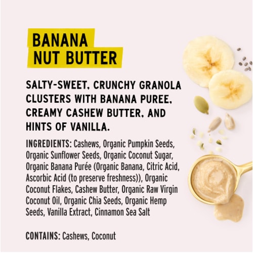 Purely Elizabeth Grain-Free Banana Nut Butter Granola Perspective: bottom