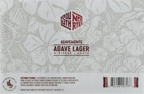 SouthNorte Beer Co Agavemente Hibiscus & Agave Lager Perspective: bottom
