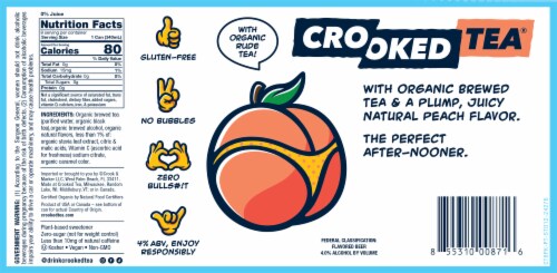 Crook & Marker Crooked Tea® Peach Tea Perspective: bottom