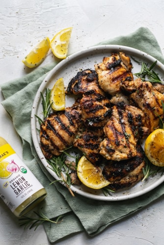 Tessemae's Organic Lemon Garlic Dressing & Marinade Perspective: bottom