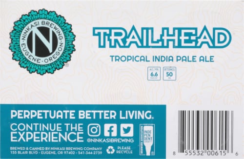 Ninkasi Brewing Company® Trailhead Tropical IPA Perspective: bottom