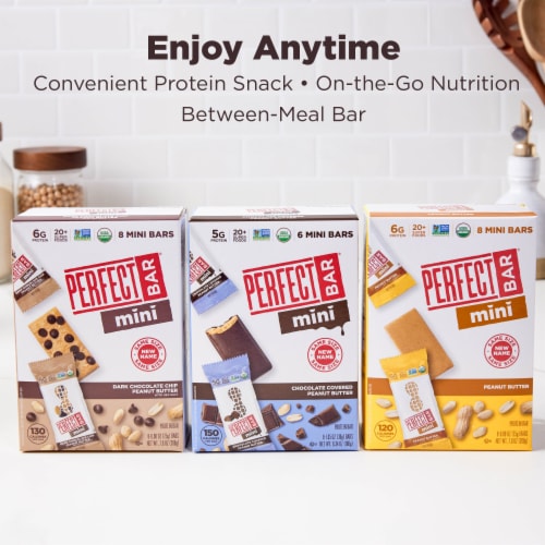 Perfect Bar Mini Gluten-Free Peanut Butter Protein Bar Organic Perspective: bottom