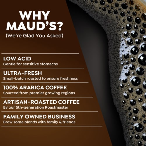 Maud's® Tall Dark and Handsome Dark Roast Coffee Pods Perspective: bottom