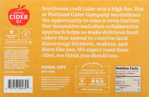 Portland Kinda Dry Hard Apple Cider Perspective: bottom