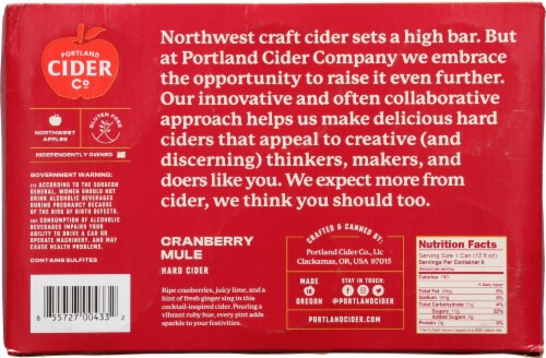 Portland Cider Cranberry Mule Hard Cider Perspective: bottom