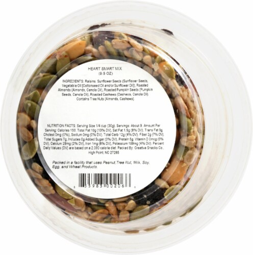 Creative Snacks Co. Heart Smart Trail Mix Perspective: bottom