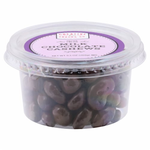Creative Snacks Co. Milk Chocolate Cashews Perspective: bottom
