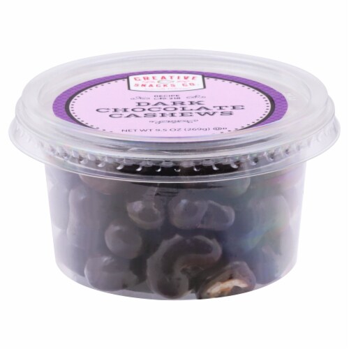 Creative Snacks Co. Dark Chocolate Cashews Perspective: bottom