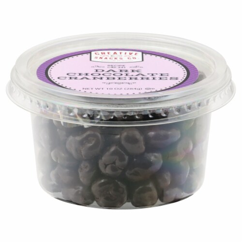 Creative Snacks Co. Dark Chocolate Cranberries Perspective: bottom