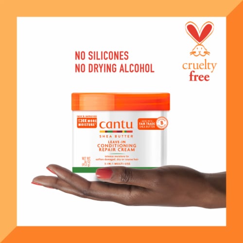 Cantu® Shea Butter Leave-In Conditioning Repair Cream Perspective: bottom