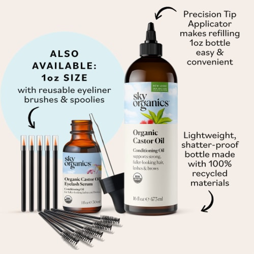 Sky Organics™ Organic Castor Oil Perspective: bottom